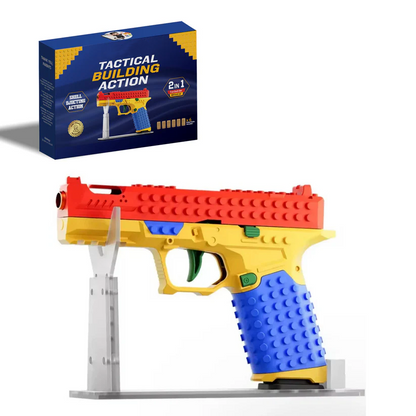 Building Block Shell-Ejecting Soft Bullet Toy Gun