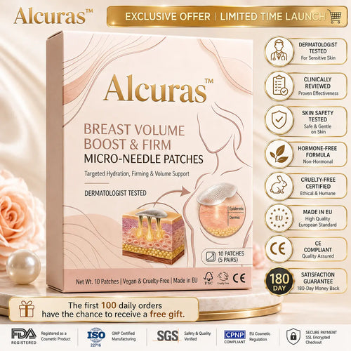 Last Day 80% OFF🔥Alcuras® Targeted Breast Enhancement Advanced Nano Microneedle Patch