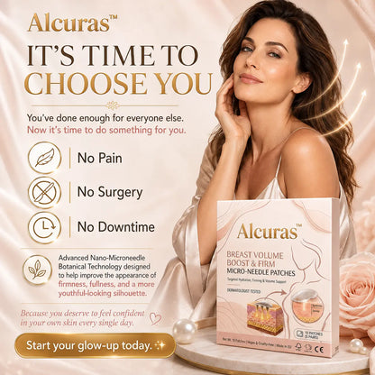 Last Day 80% OFF🔥Alcuras® Targeted Breast Enhancement Advanced Nano Microneedle Patch