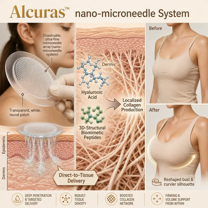 Last Day 80% OFF🔥Alcuras® Targeted Breast Enhancement Advanced Nano Microneedle Patch
