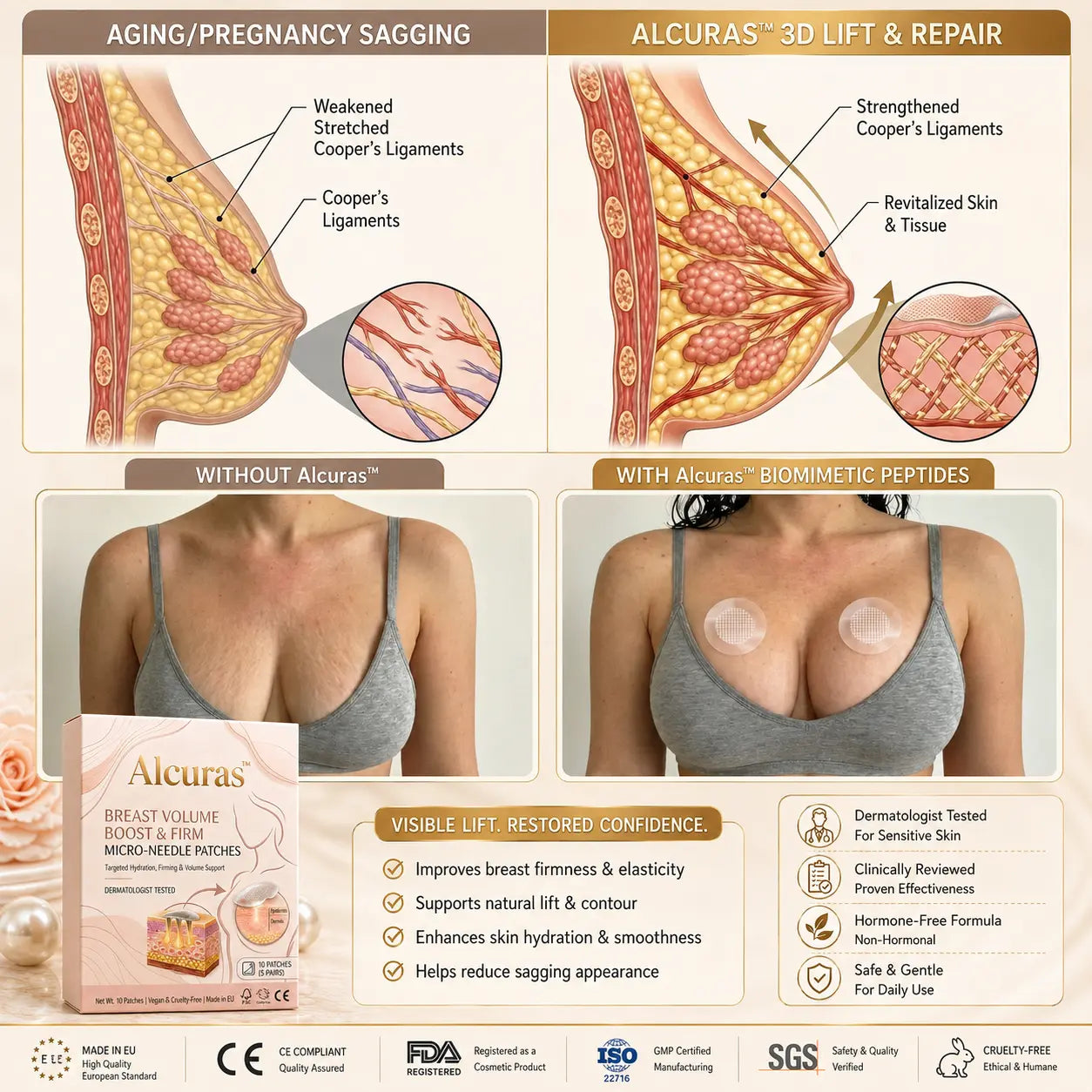 Last Day 80% OFF🔥Alcuras® Targeted Breast Enhancement Advanced Nano Microneedle Patch