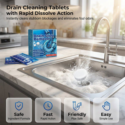 🔥Effervescent Drain Clog Remover Tablets
